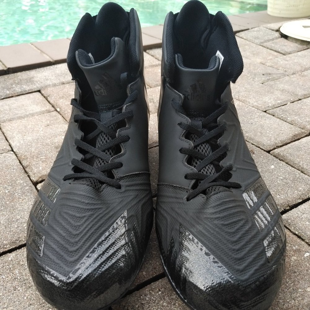 Adidas Freak Mid Carbon Black Football Cleats – Size 18 – New